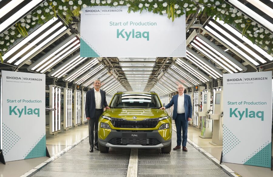 Skoda Kylaq rolls off the production line in India