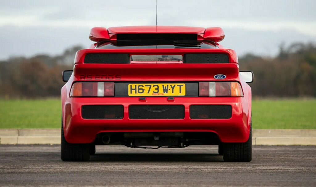  Ferrari red Ford RS200 S is one of 4 cars in existence