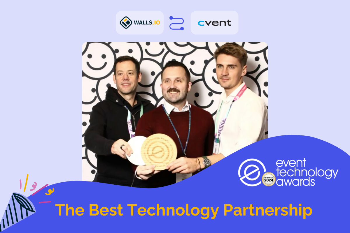 Walls.io and Cvent win Best Technology Partner Award