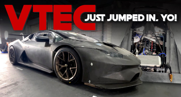 This Lamborghini Huracan Super Trofeo Gets A Civic Type R Engine Swap