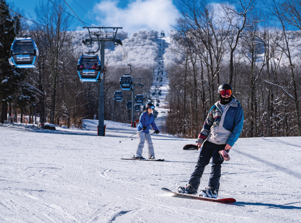 The slopes at Belleayre Mountain Ski Center ski destination in Highmount, New York