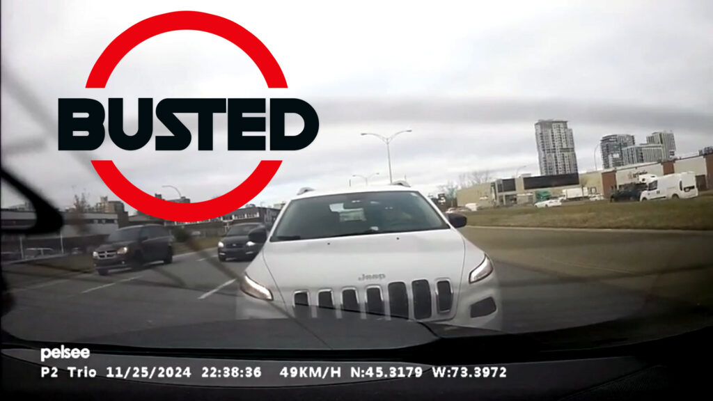 Jeep rear-ended Mercedes three times, blame victim, dashcam