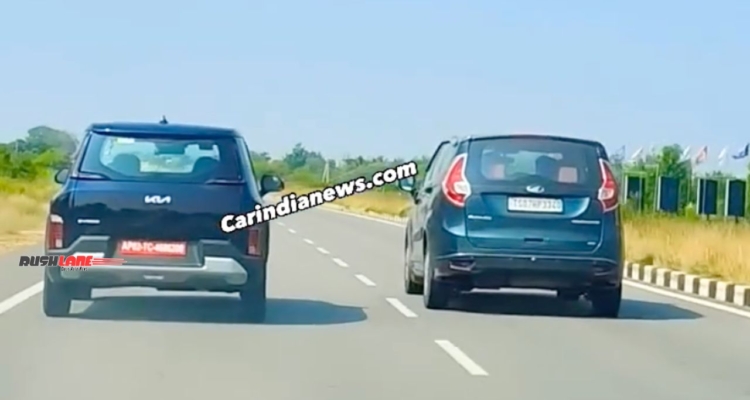 Kia Syros Mid Variant real-world spy footage unavailable