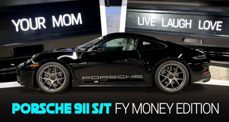 Porsche 911 S/T owner lets factory play 'your mother' joke