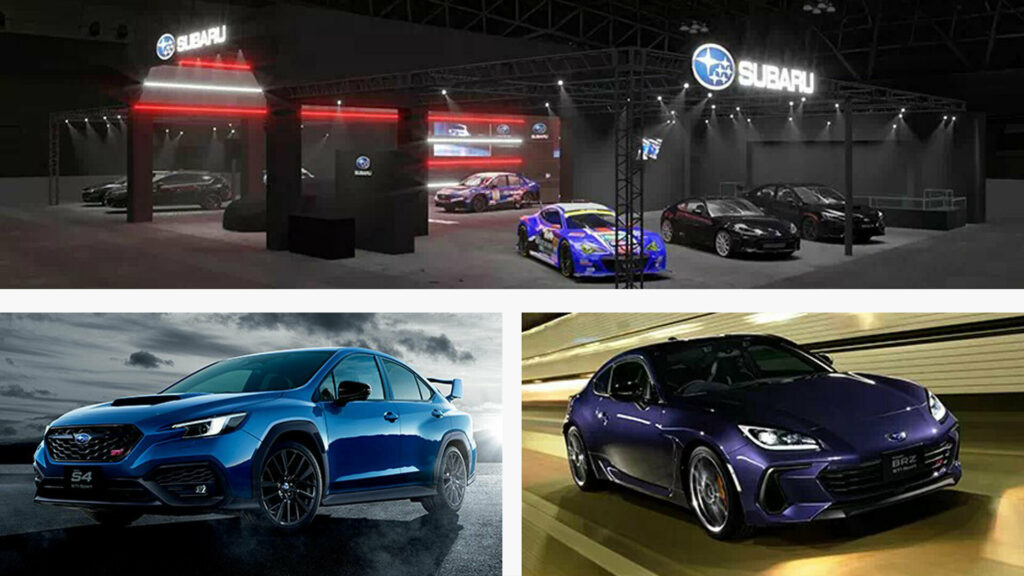  Subaru previews purple BRZ and STI modified models at Tokyo Auto Salon