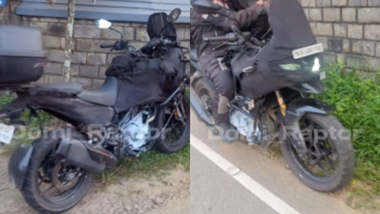 TVS S First Adventure Bike Spied