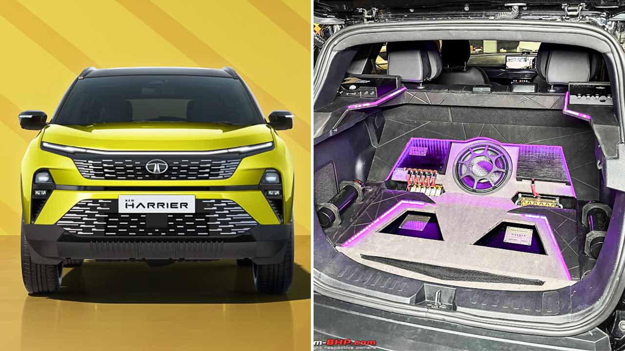 Tata Harrier Modified With Rs 74 Lakh Audio System