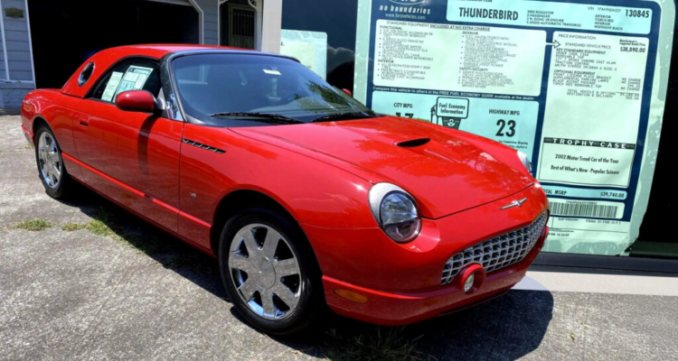 This Brand New 2002 Ford Thunderbird Is Hidden