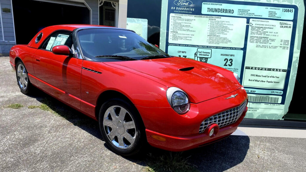 This Brand New 2002 Ford Thunderbird Is Hidden