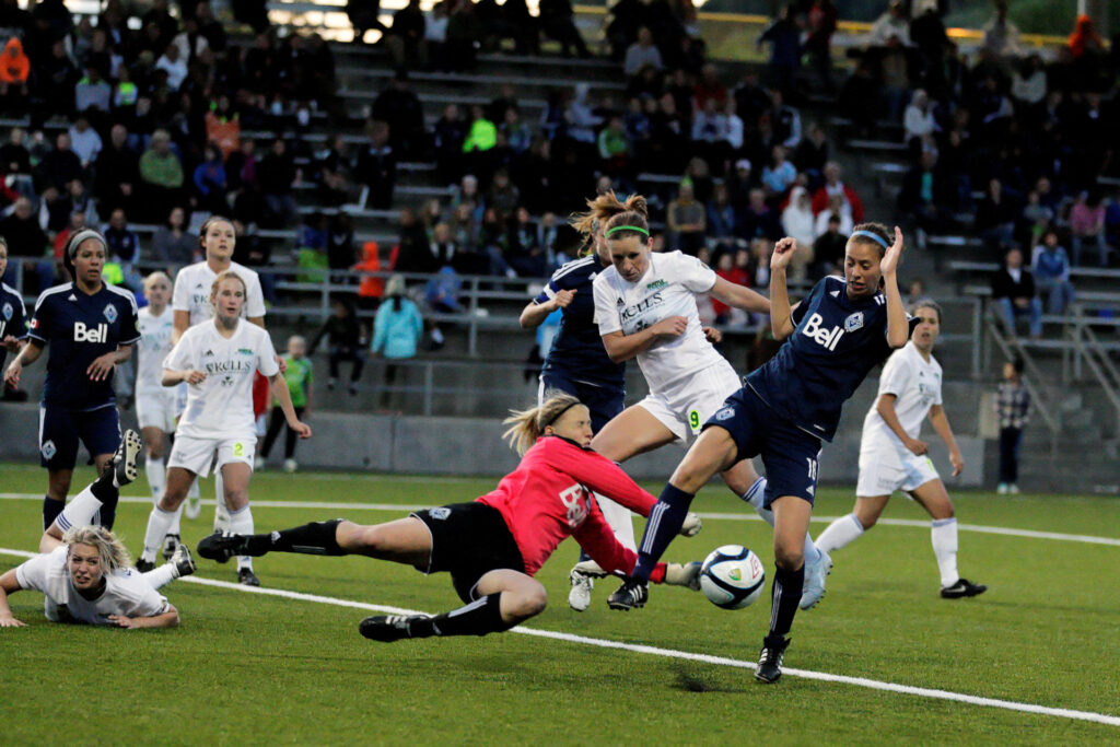 Tacoma Tidefinders Women's W-League USL game against the Vancouver Whitecaps at Starfire Stadium in Renton, Washington. 