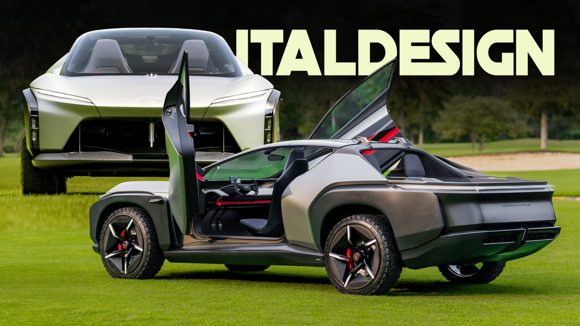 Italdesign’s Quintessenza Is A Bonkers Pickup Coupe With More Horsepower Than An F1 Grid