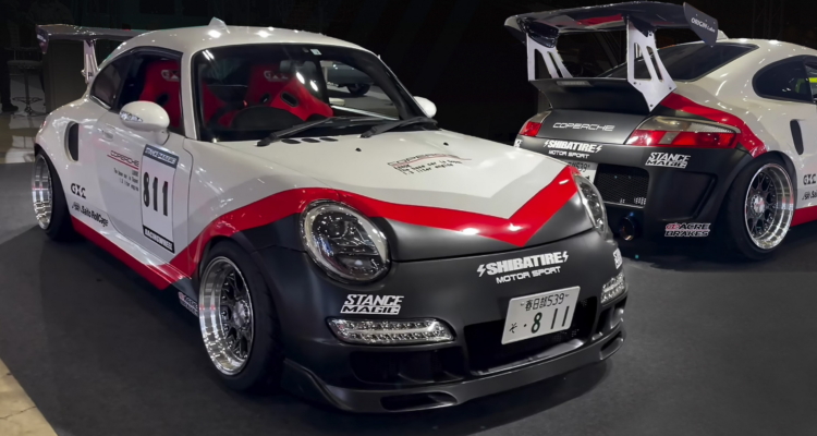 Daihatsu Copen Transforms Into A Mini-Me Porsche 911 Racecar