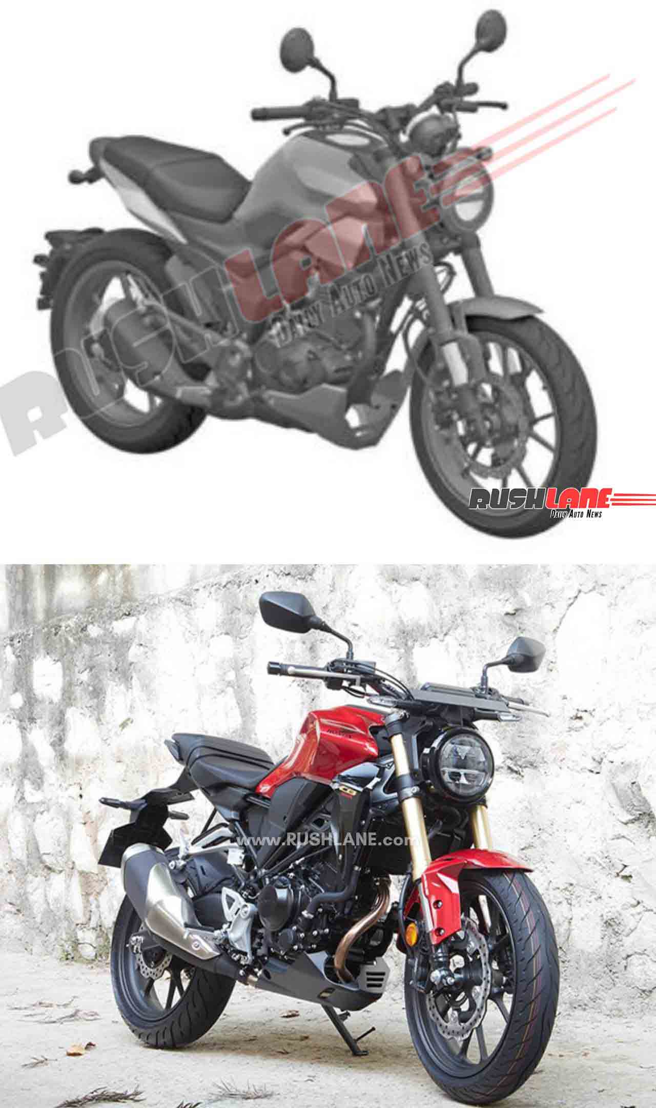 2025 Honda CB300R patented