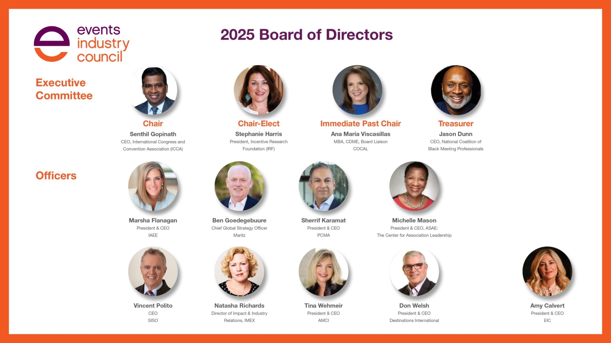 Events Industry Council announces 2025 board members