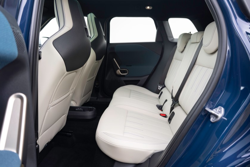 The rear seats of the new Mini Aceman