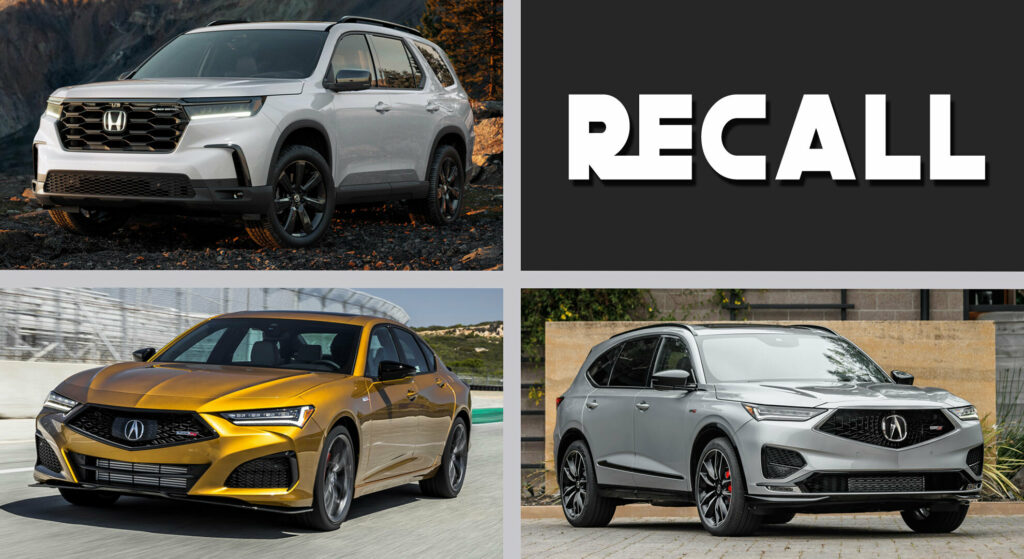  295,000 Honda and Acura vehicles recall the stagnation engine