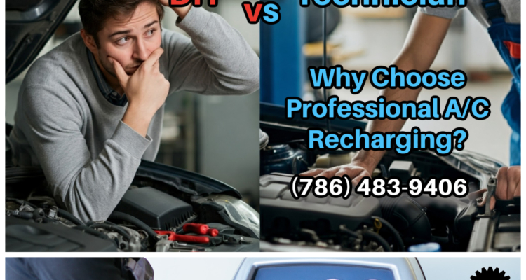 DIY car AC repair vs. professional car AC service