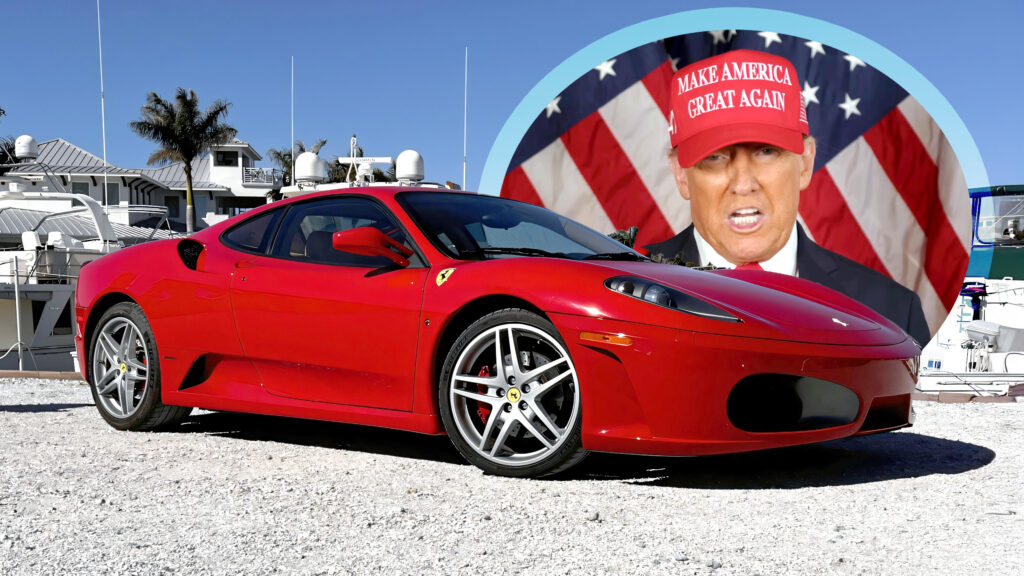  Donald Trump's old Ferrari is for sale