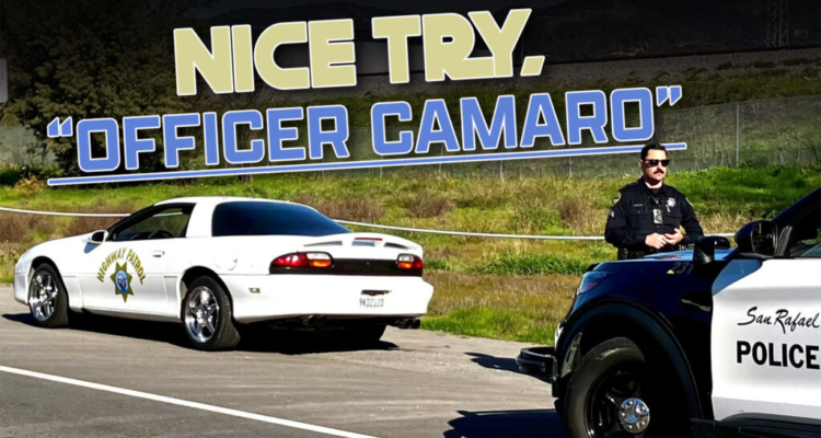 Fake Chevy Camaro police car fooled CHP — until it wasn't