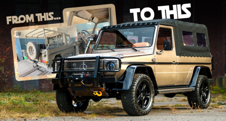 Rusty old Mercedes G-Wagen transformed into retro-modern