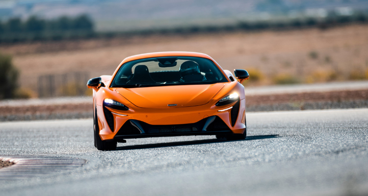 Front view of the McLaren Artura