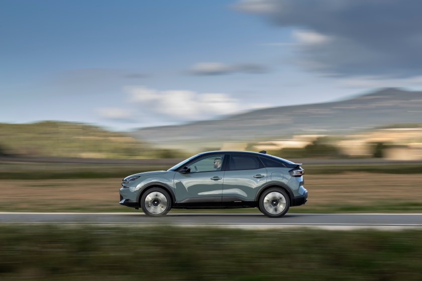 The new Citroen C4 hybrid vehicle is a fashionable and comfortable compact hatchback car