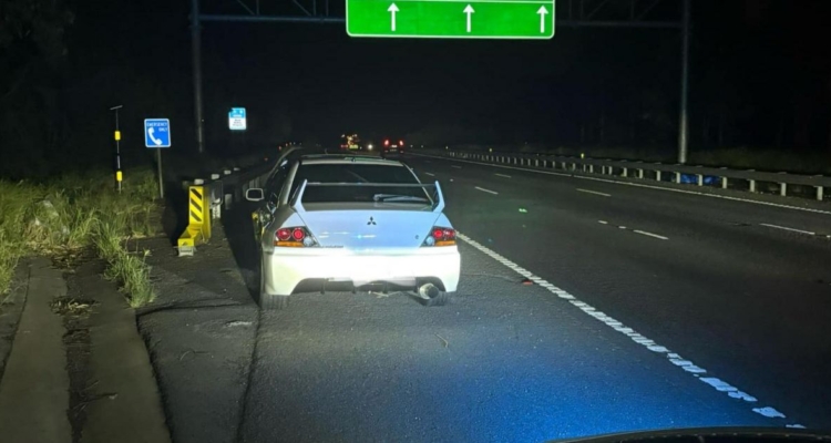 The man went bankrupt for being accused of being accused of 178 km/h explosion in his mother's Lancer Evo.