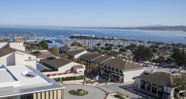 Portola Hotel Aerial View