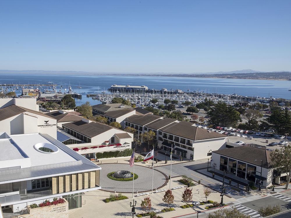 Portola Hotel Aerial View