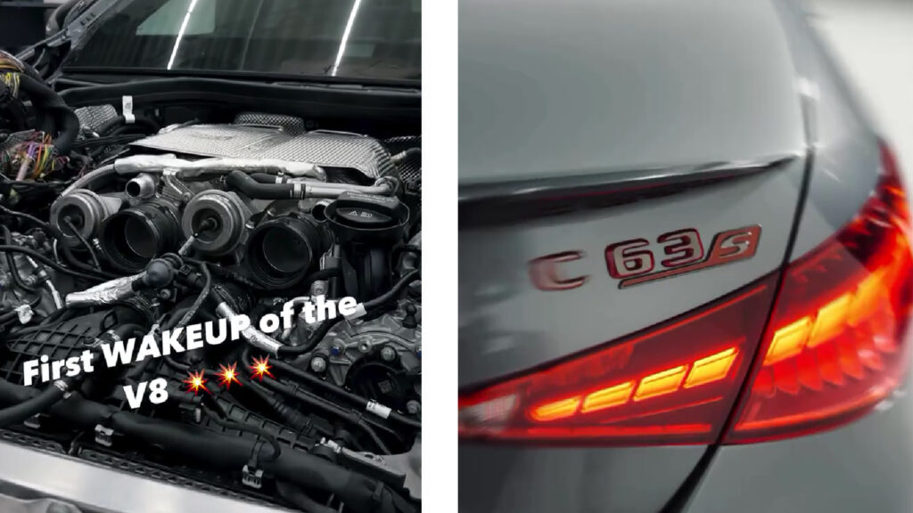  Someone puts twin-turbo V8 into 4 pot Mercedes-AMG C63 S